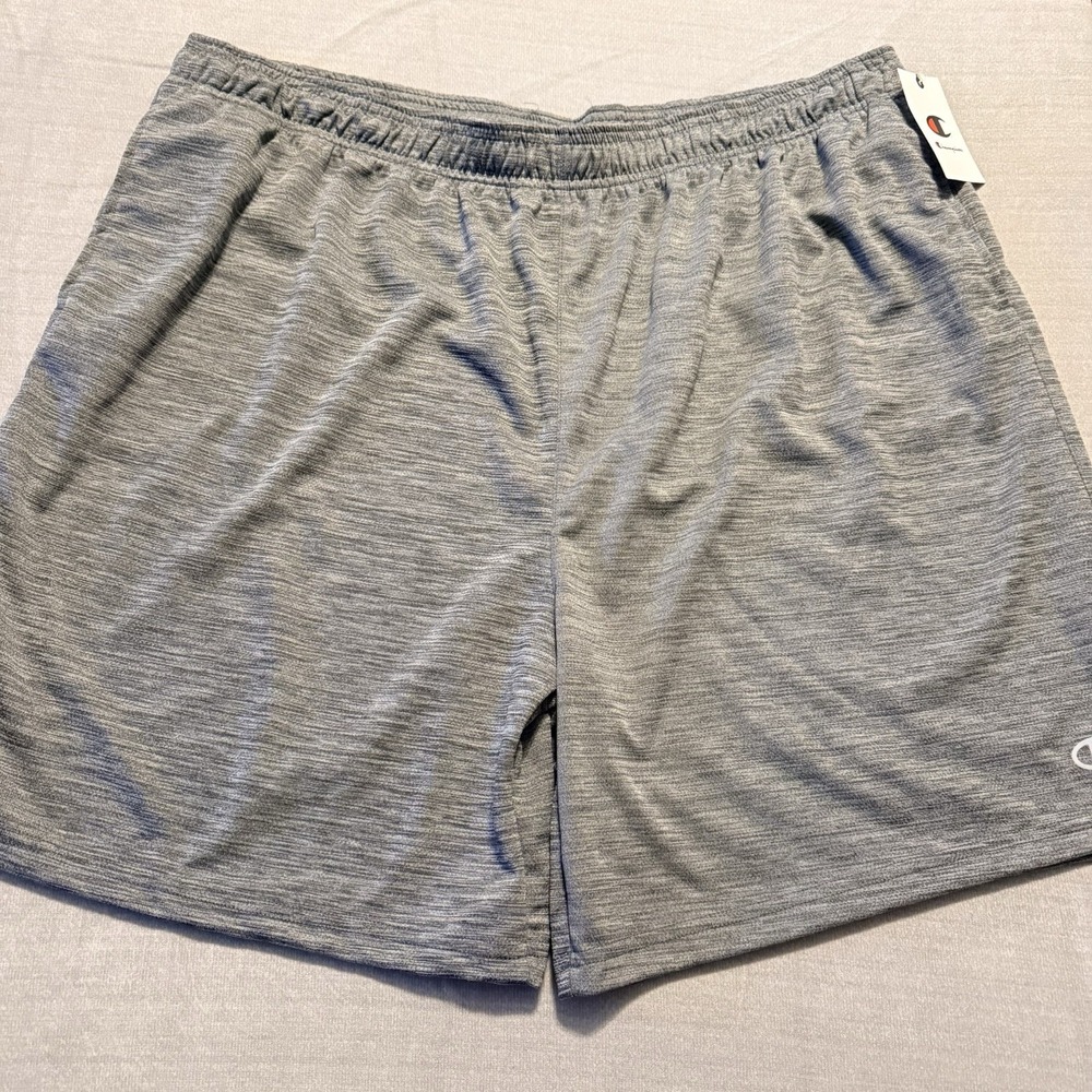 Champion Mens 3XB Big & Tall Gray Athletic Performance Shorts NWT
